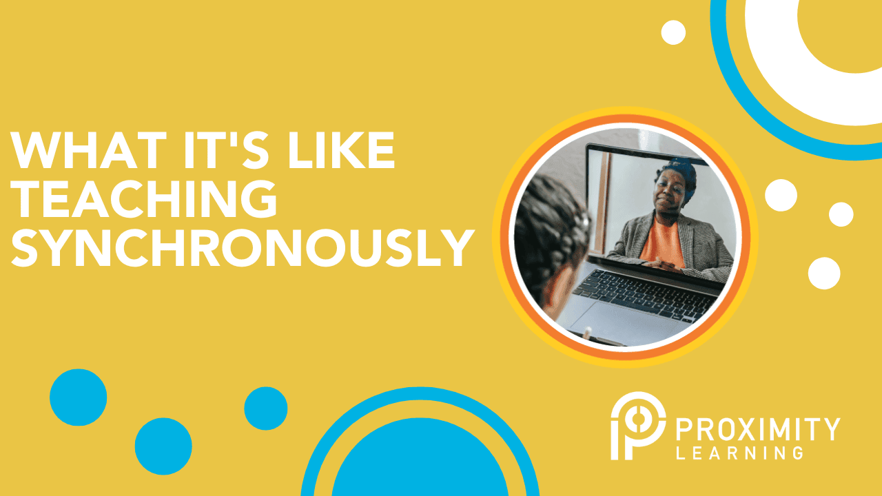 What It's Like Teaching Synchronously Online