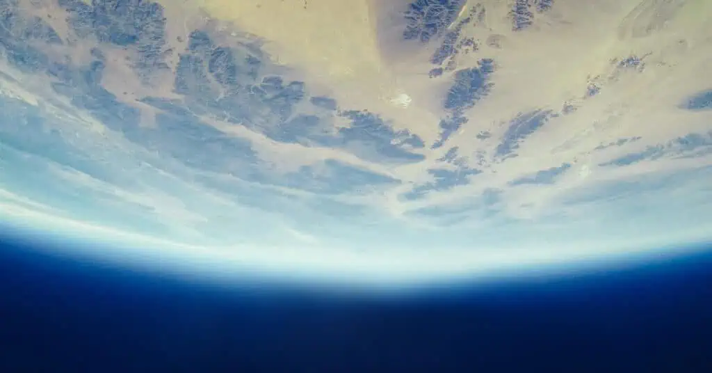 Aerial view of the earth from space