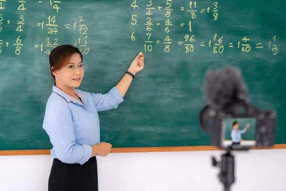 Online learning class for public school students.
