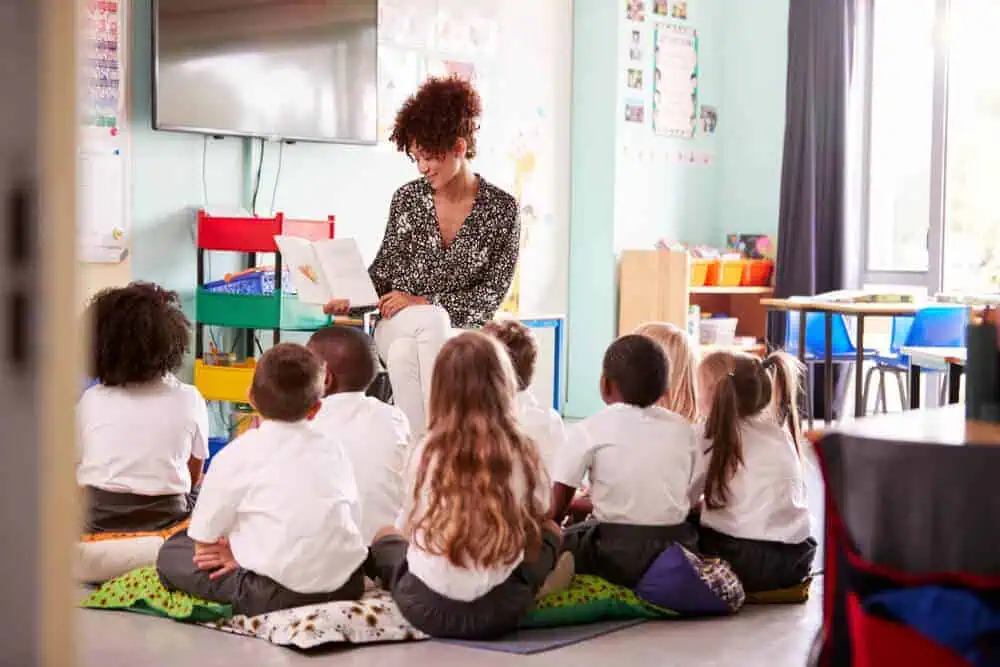 certified teacher with bachelor's degree teaching children