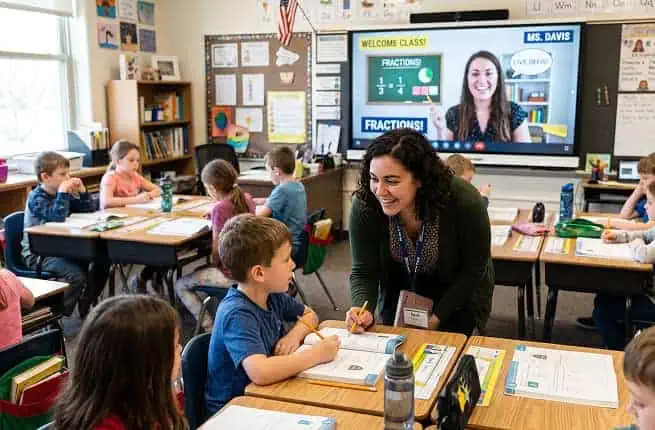 Hire Remote Elementary School Teachers | Live Virtual Educators