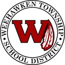 Weelhawk Township School District emblem with "W" and feather design.